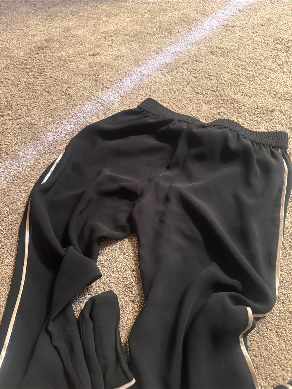1. State Black Jumpsuit with Gold Side Piping - Picture 3 of 4